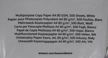 Preview: Drucker Kopier Papier DIN A4 80g/m² 500 Blatt je Packung