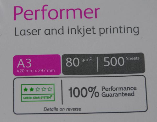 Drucker Kopier Papier XEROX DIN A3 80g/m² 500 Blatt je Packung
